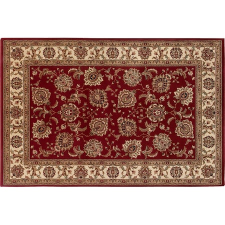 Sphinx By Oriental Weavers Area Rugs, Ariana 117C3 6X9 Rectangle - Red/ Ivory-Polypropylene A117C3200285ST